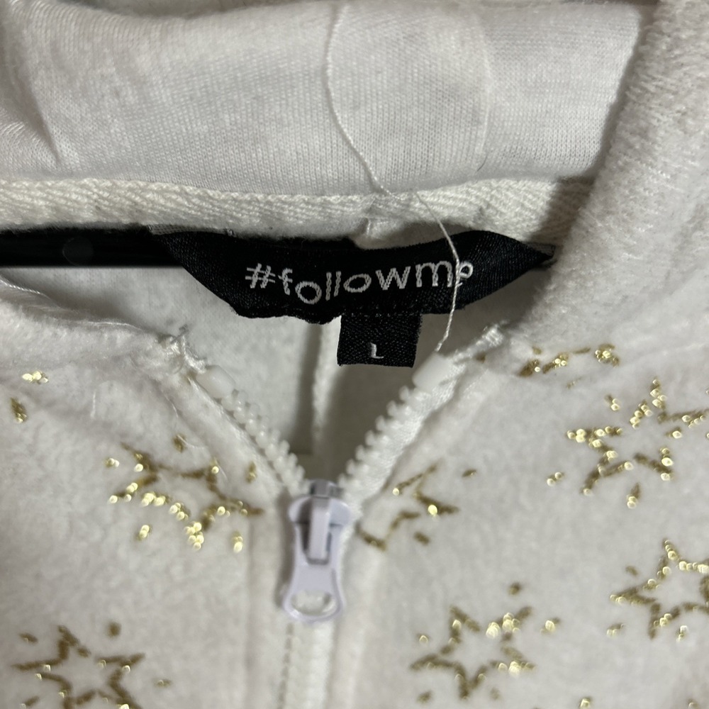 #followme Womens One Piece Christmas Themed Adult Microfleece Hoodie PJs L - Picture 6 of 11